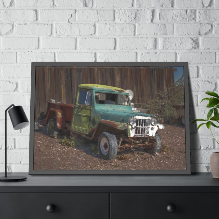 Abandoned Truck in Nevada Framed Poster - Image 8