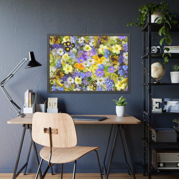 Daisy Flower Background Framed Poster