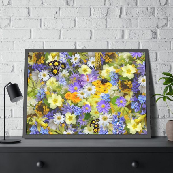 Daisy Flower Background Framed Poster