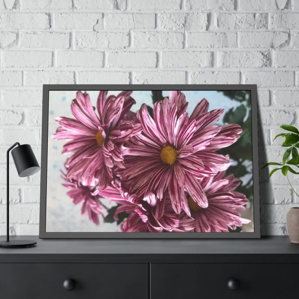 93855-379.jpg Pink-White Daisies Framed Poster