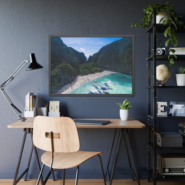 93855-446.jpg Boats in Canyon Framed Poster