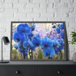 Blue Orchids Framed Poster - Image 8