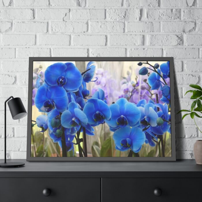 Blue Orchids Framed Poster - Image 8