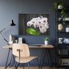 White Orchid Plant Framed Poster