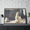 White Polar Bear Zoo Framed Poster