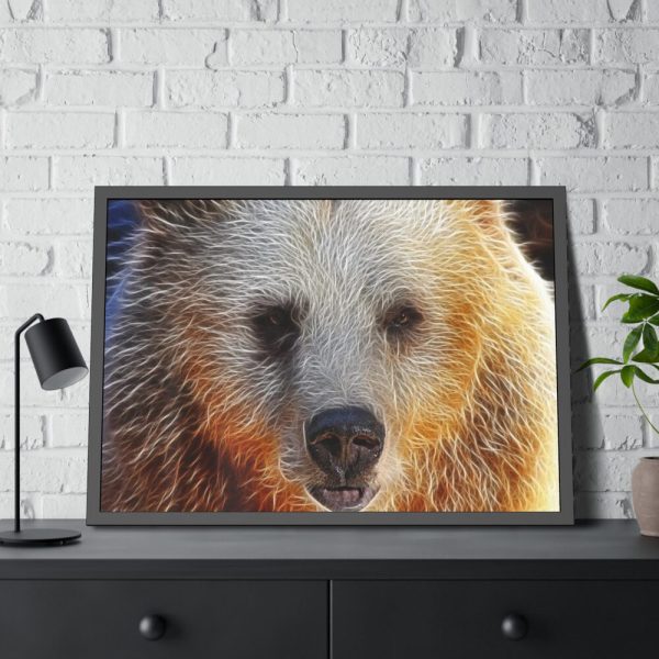 93855-531.jpg Syrian Bear Face Framed Poster