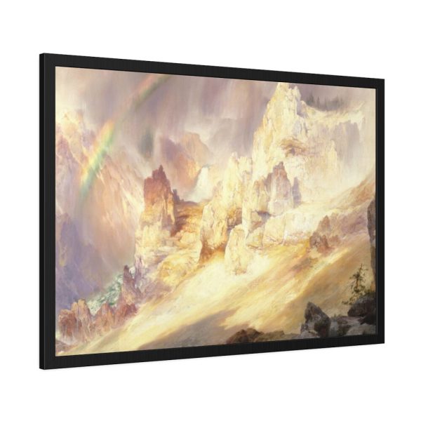 Rainbow over the Grand Canyon of the Yellowstone Framed Poster