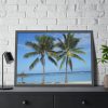 Palm Tree on the Beach Framed Poster