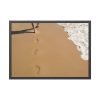 93855-568.jpg Free Foot Prints on the Beach Framed Poster