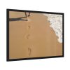 93855-569.jpg Free Foot Prints on the Beach Framed Poster