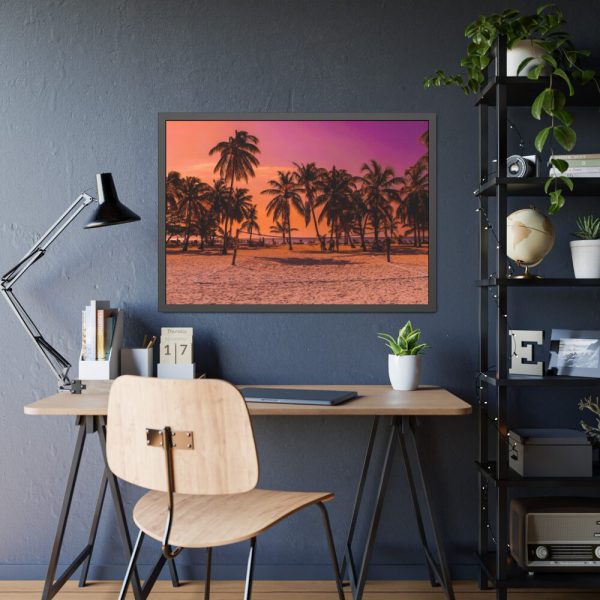 93855-574.jpg Red Beach Framed Poster