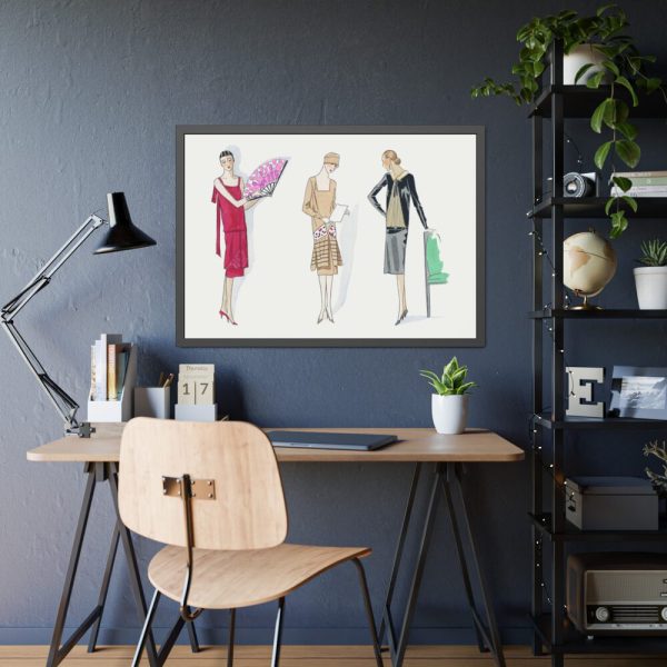 Three Dresses Framed Poster