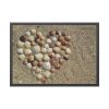 93855-584.jpg Heart Stones on Beach Framed Poster