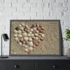 93855-587.jpg Heart Stones on Beach Framed Poster