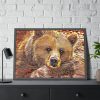 93855-599.jpg Fractal Bear Framed Poster