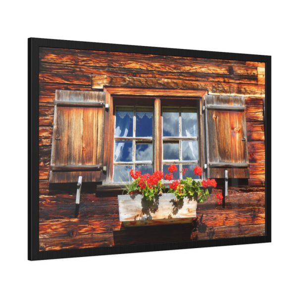 Window Wood Farmhouse Framed Poster