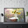 Sunflower in Vase Framed Poster