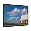 93855-85.jpg Cornfield and Red Barn Scenic Framed Poster