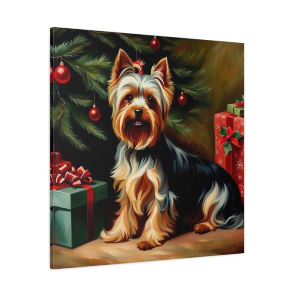 101419-110.jpg Yorkshire Terrier Vintage Christmas Standard Canvas