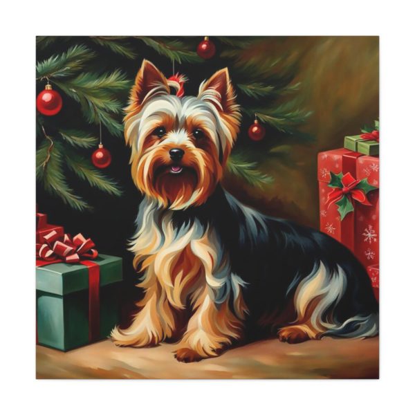 101419-111.jpg Yorkshire Terrier Vintage Christmas Standard Canvas