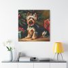 101419-112.jpg Yorkshire Terrier Vintage Christmas Standard Canvas