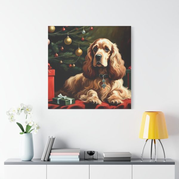 101419-117.jpg Cocker Spaniel Christmas Standard Canvas