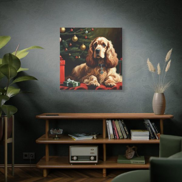101419-119.jpg Cocker Spaniel Christmas Standard Canvas