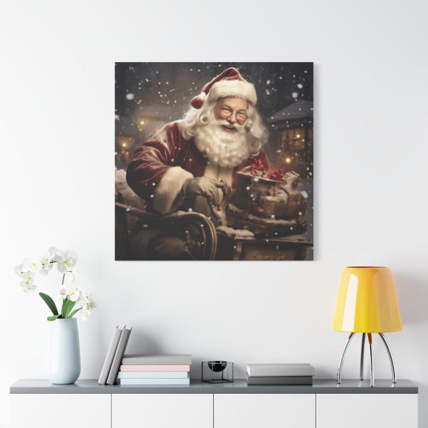 101419-127.jpg Santa Claus On A Sleigh Standard Canvas
