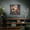 101419-129.jpg Santa Claus On A Sleigh Standard Canvas