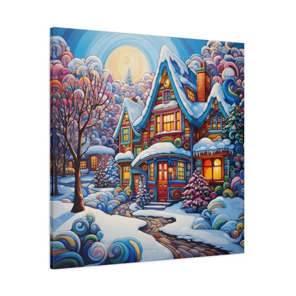 101419-135.jpg Christmas House Fantasy Art Standard Canvas