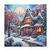 101419-136.jpg Christmas House Fantasy Art Standard Canvas