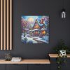 101419-138.jpg Christmas House Fantasy Art Standard Canvas