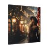 101419-145.jpg Vintage Woman In Town At Christmas Standard Canvas