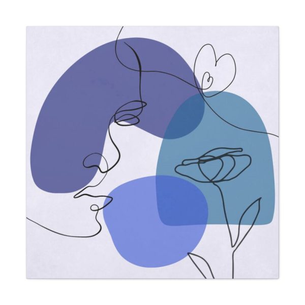 101419-151.jpg Contemporary Line Art Of A Face Standard Canvas