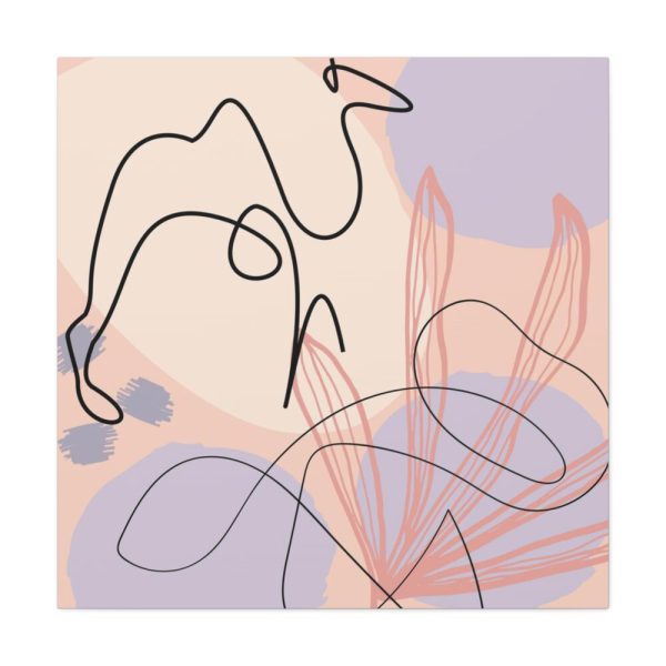 101419-171.jpg Minimal Drawing of a Camel Standard Canvas