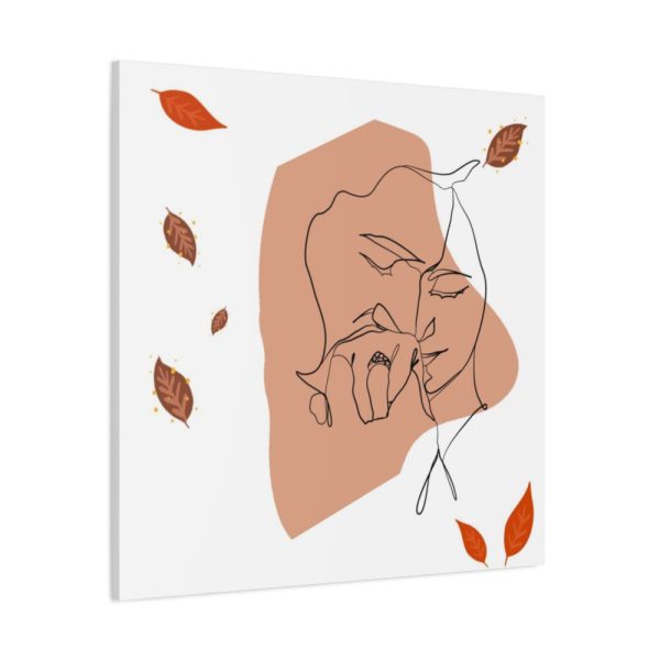 101419-195.jpg Abstract Shape With Autumn Leaves Standard Canvas