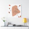 101419-197.jpg Abstract Shape With Autumn Leaves Standard Canvas