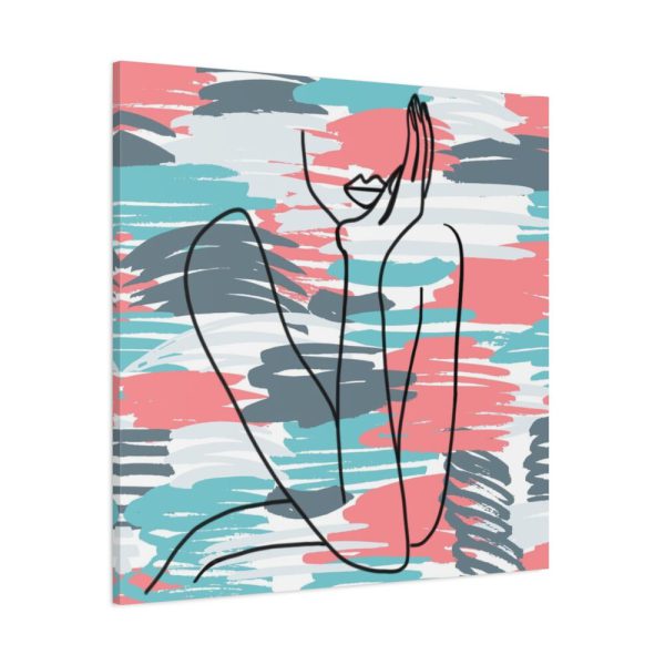 101419-205.jpg Line Drawing Of A Pondering Woman Standard Canvas