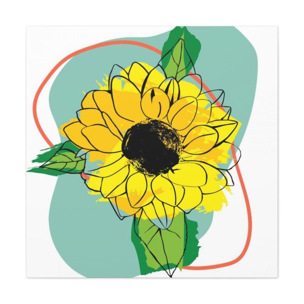 101419-221.jpg Sunflower Abstract Standard Canvas