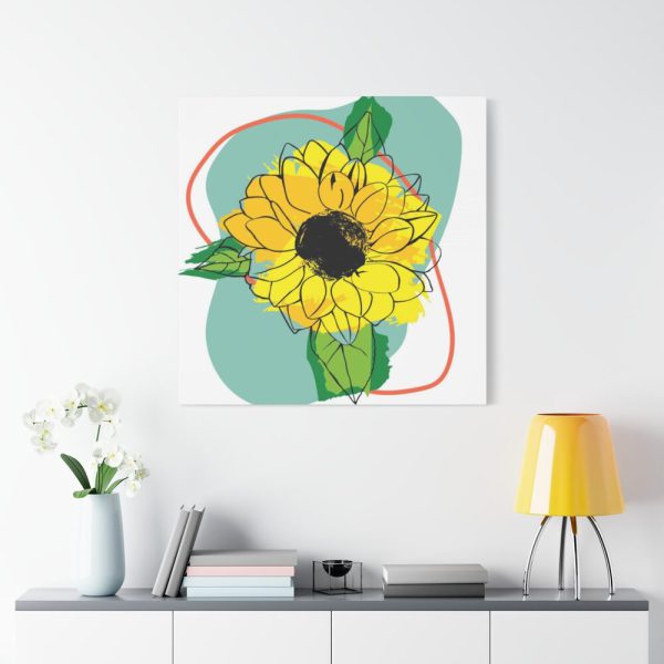 101419-222.jpg Sunflower Abstract Standard Canvas