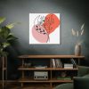101419-229.jpg Abstract Line Art Plant And Moon Standard Canvas