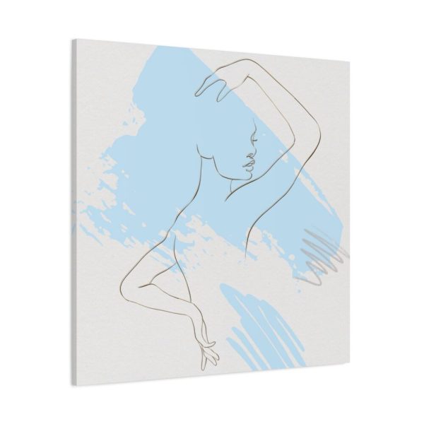 101419-245.jpg Abstract Illustration With Blue Shapes Standard Canvas