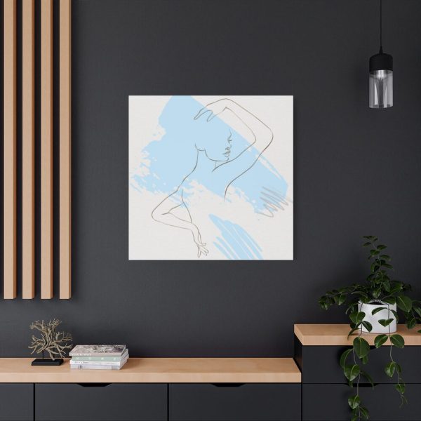 101419-248.jpg Abstract Illustration With Blue Shapes Standard Canvas