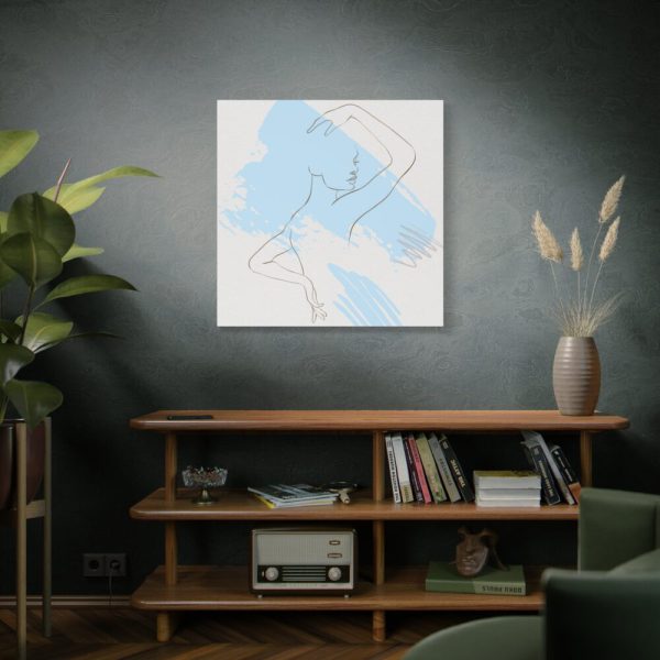 101419-249.jpg Abstract Illustration With Blue Shapes Standard Canvas