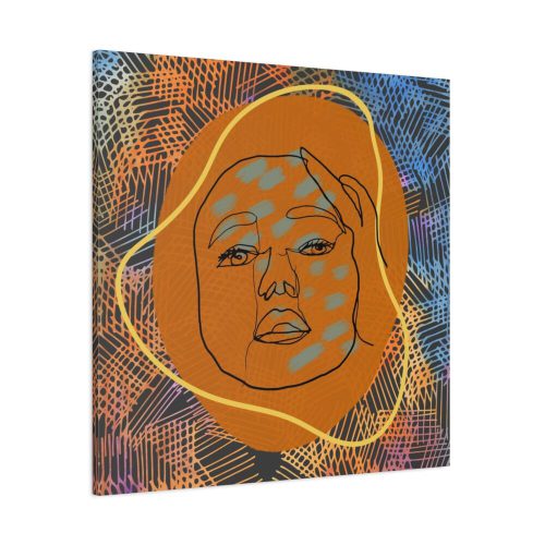 Abstract Minimalist Face Standard Canvas