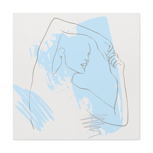 101419-261.jpg One Line Drawing Of a Lady Standard Canvas