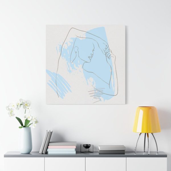 101419-262.jpg One Line Drawing Of a Lady Standard Canvas