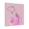 101419-265.jpg Pink Woman Abstract Line Drawing Standard Canvas