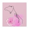 101419-266.jpg Pink Woman Abstract Line Drawing Standard Canvas