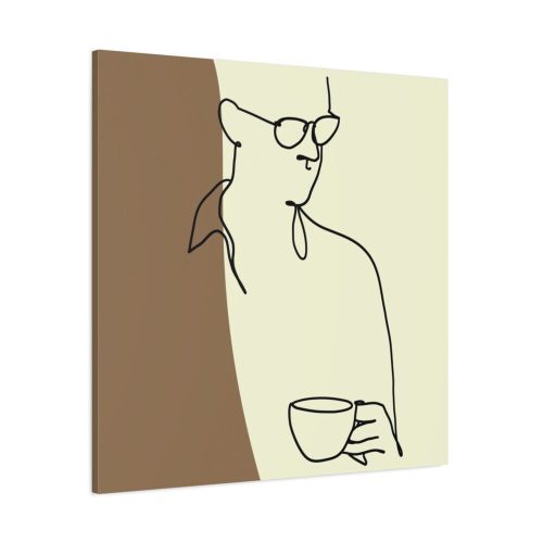101419-275.jpg Man Holding a Cup of Coffee Standard Canvas